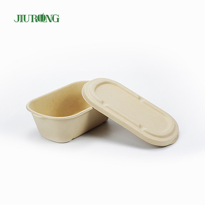 Βιοδιασπώμενο Takeaway Sugarcane Food Container 650ml Λαδόχαρτο