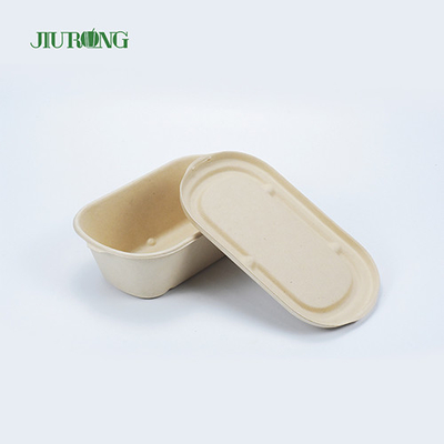 Βιοδιασπώμενο Takeaway Sugarcane Food Container 650ml Λαδόχαρτο
