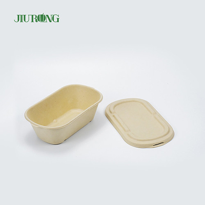 Βιοδιασπώμενο Takeaway Sugarcane Food Container 650ml Λαδόχαρτο