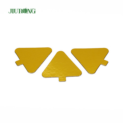 Παιδικά DIY Triangle Mini Cake Board χρυσό 93*88mm Χαρτί Food Grade Foil