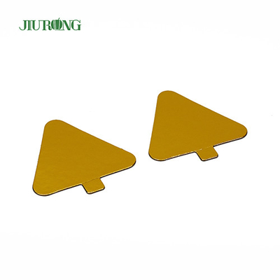 Παιδικά DIY Triangle Mini Cake Board χρυσό 93*88mm Χαρτί Food Grade Foil