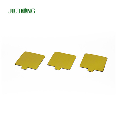 Επαναχρησιμοποιήσιμη MDF Gold Rectangle Board Cake μιας χρήσης 100*65mm Λιπαντική
