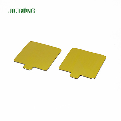Επαναχρησιμοποιήσιμη MDF Gold Rectangle Board Cake μιας χρήσης 100*65mm Λιπαντική