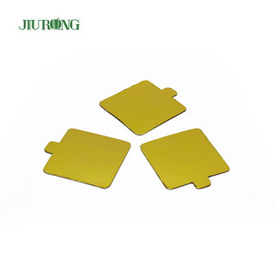 Επαναχρησιμοποιήσιμη MDF Gold Rectangle Board Cake μιας χρήσης 100*65mm Λιπαντική