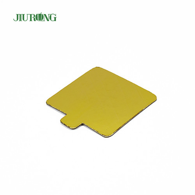 Επαναχρησιμοποιήσιμη MDF Gold Rectangle Board Cake μιας χρήσης 100*65mm Λιπαντική