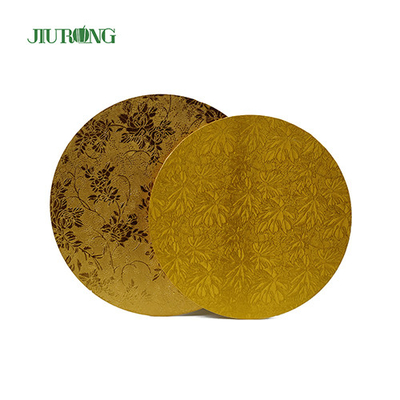 Home Compost 10 ιντσών Gold Board Cake 24cm Τύμπανο κυματοειδούς κέικ Grade τροφίμων