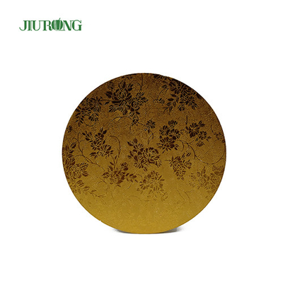Home Compost 10 ιντσών Gold Board Cake 24cm Τύμπανο κυματοειδούς κέικ Grade τροφίμων