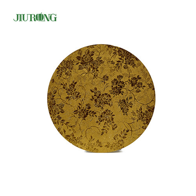 Home Compost 10 ιντσών Gold Board Cake 24cm Τύμπανο κυματοειδούς κέικ Grade τροφίμων