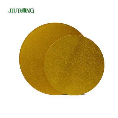 Home Compost 10 ιντσών Gold Board Cake 24cm Τύμπανο κυματοειδούς κέικ Grade τροφίμων