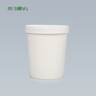 Οικιακό λευκό βιοδιασπώμενο χάρτινο μπολ 8 OZ Αδιάβροχο προσαρμοσμένο λογότυπο