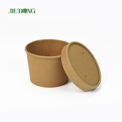 Χάρτινα δοχεία σαλάτας με επικάλυψη UV 26OZ Χάρτινα μπολ μιας χρήσης για ζεστό φαγητό