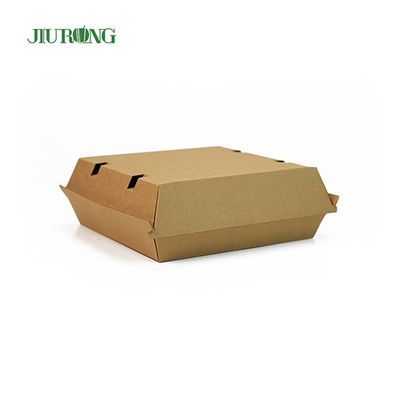 F flute Eco Friendly Takeaway Containers 700ml καφέ χάρτινο καράβι τροφίμων