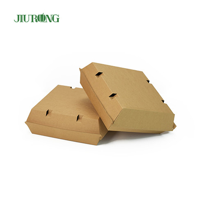 F flute Eco Friendly Takeaway Containers 700ml καφέ χάρτινο καράβι τροφίμων