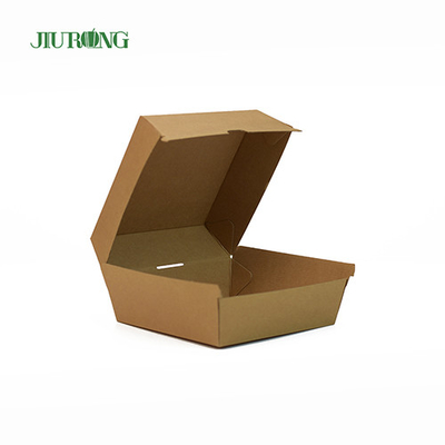 Single Tongue Eco Friendly Takeaway Συσκευασία Ανακυκλωμένο χαρτί Kraft 1600ml
