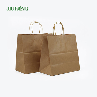 Take Away SOS Kraft Βιοδιασπώμενη Χάρτινη Σακούλα Ανακυκλώσιμη Εγκεκριμένη από την BSCI