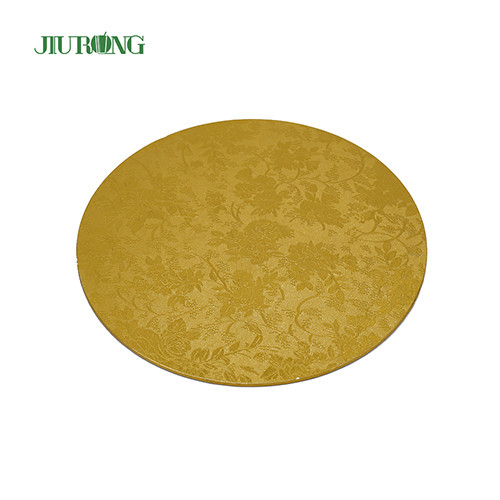 Home Compost 10 ιντσών Gold Board Cake 24cm Τύμπανο κυματοειδούς κέικ Grade τροφίμων
