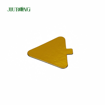 Παιδικά DIY Triangle Mini Cake Board χρυσό 93*88mm Χαρτί Food Grade Foil