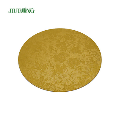 Home Compost 10 ιντσών Gold Board Cake 24cm Τύμπανο κυματοειδούς κέικ Grade τροφίμων