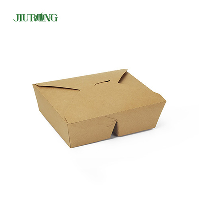 Προσαρμοσμένο λογότυπο ECO Friendly Biodegradable Paper Container Box 800ml